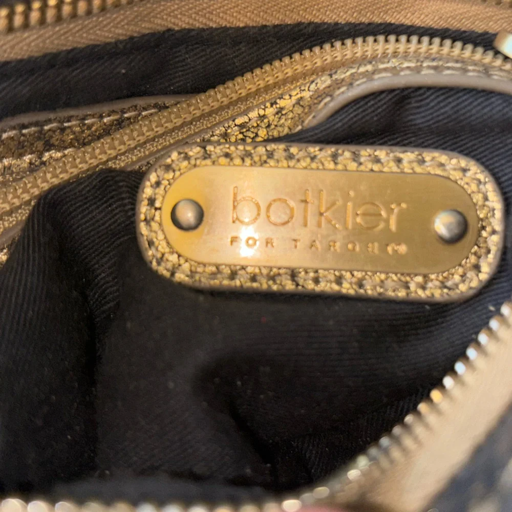 Botkier for target distressed gold metallic clutch